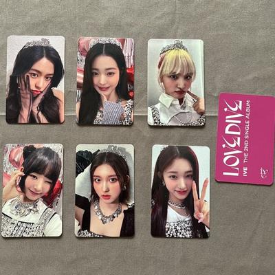 IVE Ive Love Dive Selfie Poka Wonyoung Eugene Ray Осенняя серия 6 шт. Неопубликованная фотокарточка A Set