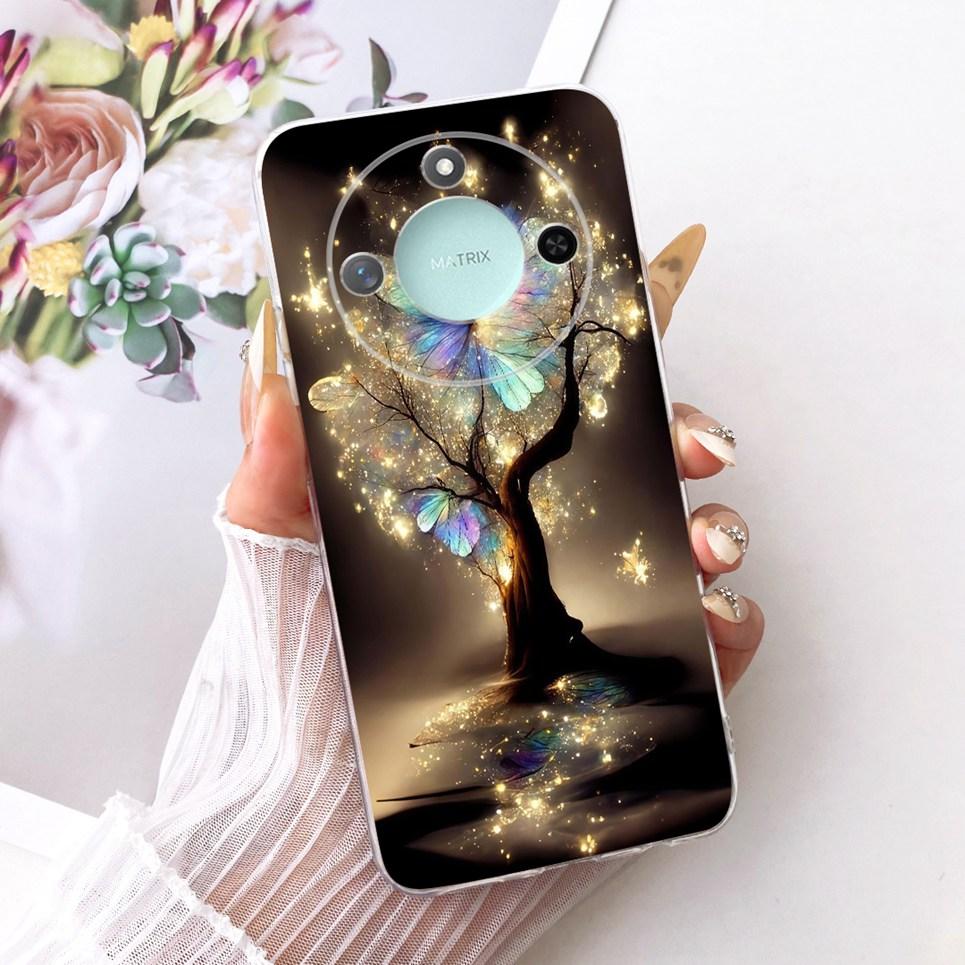 Чехол для смартфона Honor X9C Smart Honor X60 с рисунком Китайский дракон Милый кот Мультяшный дракон Мягкая прозрачная силиконовая задняя крышка