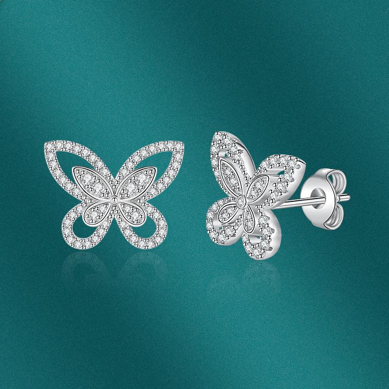 BELLA BOX Новые серьги-бабочки, женские простые и милые студенческие серьги Mori Cold Wind, персонализированные серьги для подруг