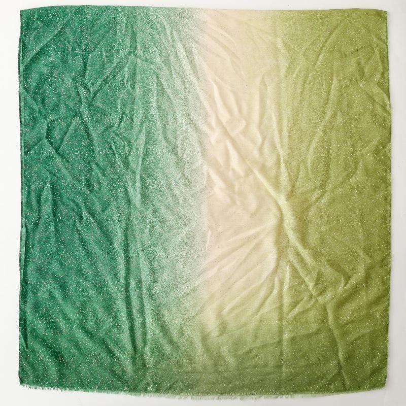 180*88cm Gradient Color Gold Foil Wrap Scarfs for Women Fashion Hijab Shimmer Sparkle Womens Scarves Bling Bling Shawls Cotton Feeling Shawl Scarf