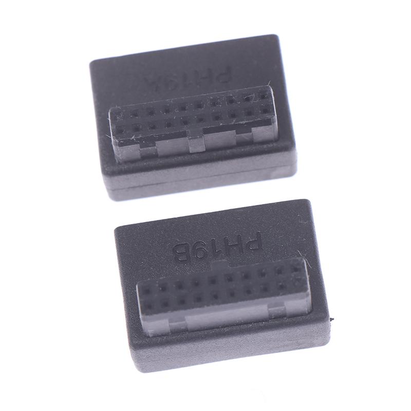 Адаптер-удлинитель USB 3.0 20pin папа-мама угловой 90 градусов для материнской платы