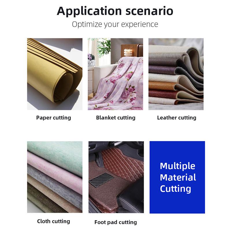 Маленькие бытовые электрические ручные толкательные ножницы Тканевый круглый нож Режущая машина Портативный ручной резак для одежды