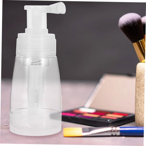 MOBUTOFU Powder Bottle with Puff, Fiber Powder Bottle, Hair Fiber Container, Baby Powder Container, Powder Puff, Transparent