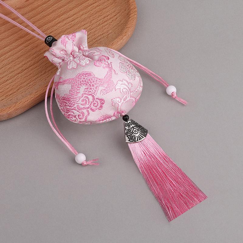 Embroidered Lavender Sachet: Dragon Boat Festival Car Pendant, Mosquito Repellent for Babies and Kids