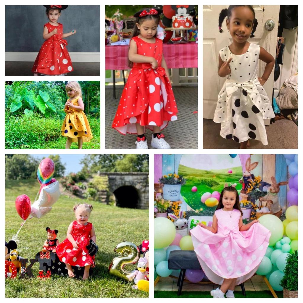 Polka Dot Christmas Princess Dress for Girls - Hot-Selling Evening Wear