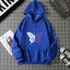 Top Casual Soft Women Hoodie White and Purple Butterfly Personality Funny Women Fashion Wool Hoodie Loose Sports Shirt
