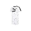 Повседневное спортивное дышащее платье с цветочным принтом и буквами с коротким рукавом и круглым вырезом, женское платье белого цвета 532044-02