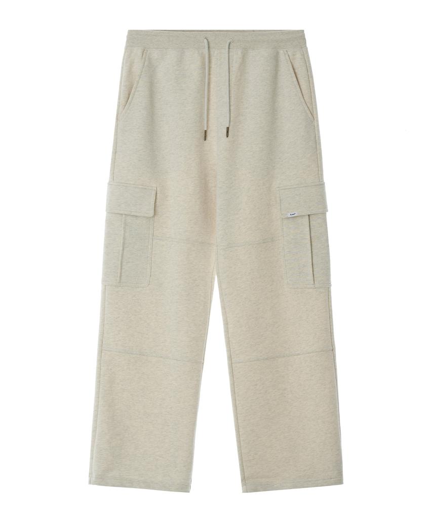 LEE Twitch Logo Cargo Sweatpants Oatmeal