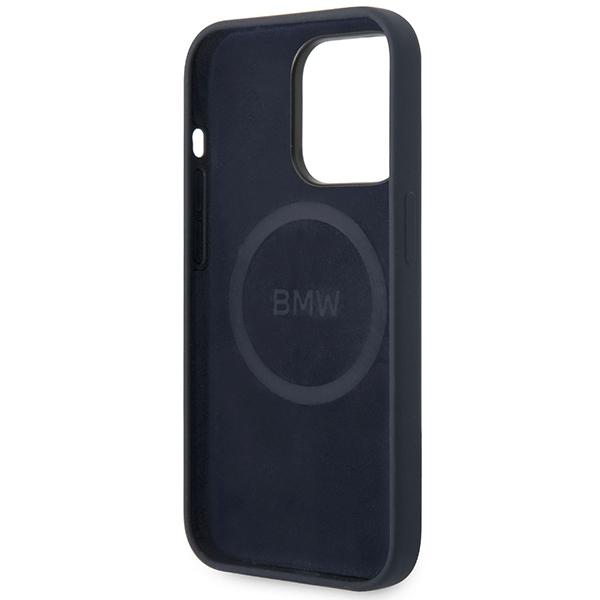 Etui do iPhone 14 Pro Max BMW Silicone MagSafe Granatowe