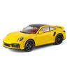 pdbn6 1/24 Porsche 911 Turbo S Diecast Alloy Metal Toy Car Miniature Model Pull Back Sound & Light Doors Openable Collection Gift Boy