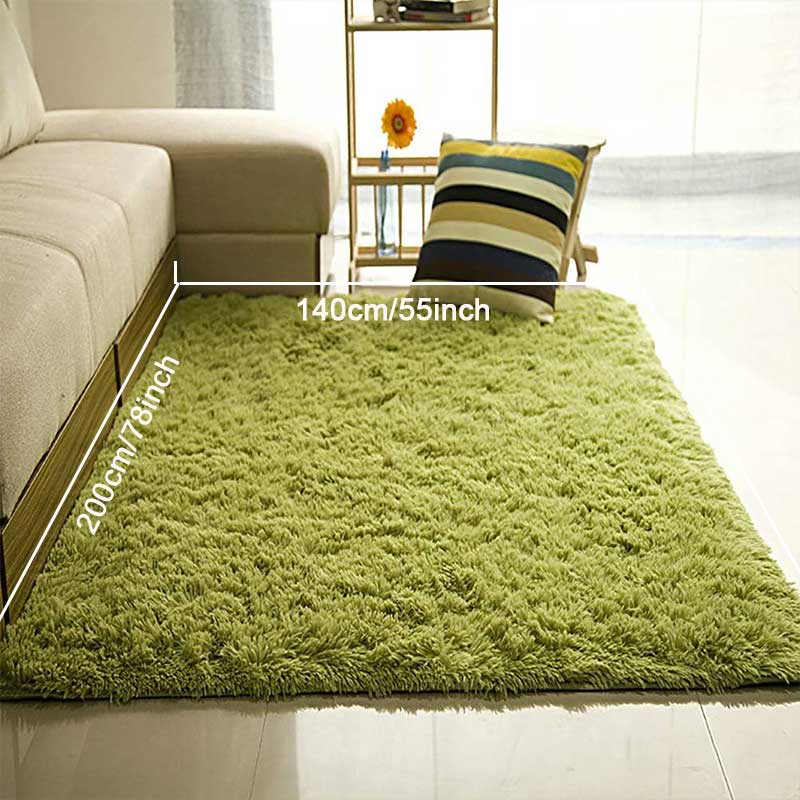 Ковер Шаг для гостиной из шелка и шерсти, домашний, для спальни, у кровати, коврик на весь пол, скандинавский, для дивана, противоскользящий коврик, простой, плюшевая подушка