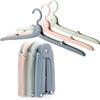 6PCS Mini Hangers for Clothes Travel Folding Telescopic Portable Clothes Drying Rack Save Wardrobe Space Organizer for Clothes