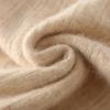 Женский кашемировый свитер Qinghe Cashmere 30% кашемир 30% норка 30% шерсть 10% нейлон Женский осенне-зимний плотный кашемировый пуловер Мягкий и теплый