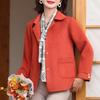Осенняя одежда Двустороннее шерстяное пальто Короткий новый стиль Модная женская осенне-зимняя шерстяная кофта для женщин среднего и пожилого возраста