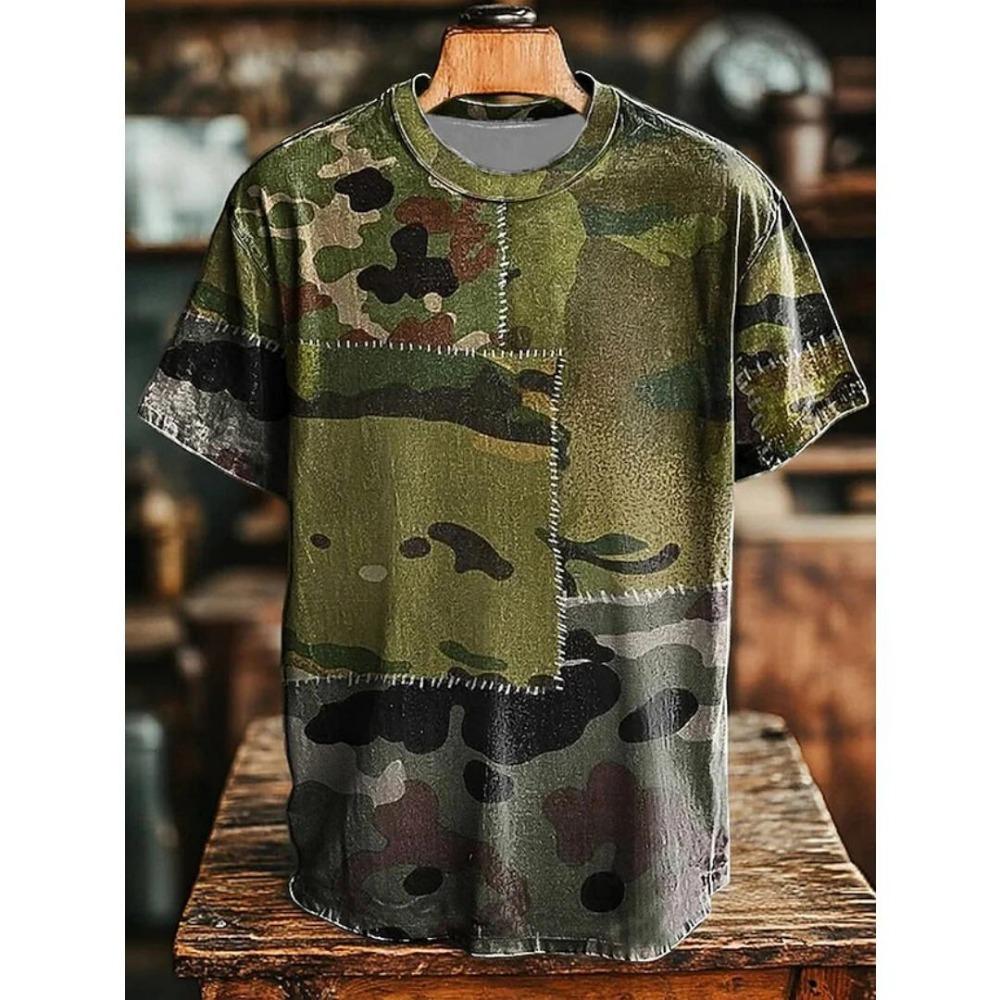 Fun Retro Rust 3D Print Men's T-Shirts Summer O-Neck Short Sleeve T Shirt Hip Hop Oversized Tees Harajuku Y2K Tops Women Clothing