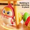 Little Chicken Protecting Its Chicks. Chicken Mother Swaying Over The Chicks. Cute and Charming Magnetic Toy for Early Learning and Crawling.