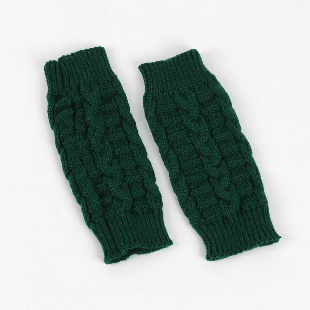 Теплые женские перчатки без пальцев, зимние перчатки без пальцев, классические варежки на запястье для женщин