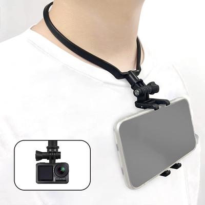 Крепление на шею, ремешок для GoPro 10, 9, 8, 7, 6, 5, экшн-камера, телефон, видеосъемка, смартфон, селфи, держатель на шею