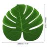 14" Зеленые пальмовые листья, 12 шт. Искусственные пальмовые листья Имитация пальмового листа Листья дерева для дома Гавайская пляжная вечеринка, Стиль 17