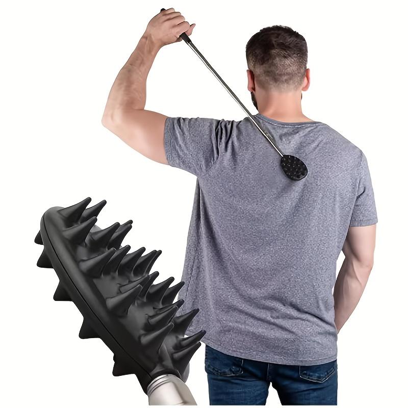 1Pc Retractable Cactus Back Scratcher, Equipped With 1/ 4inch And 1/ 2inch Spikes, Unisex One-Handed Retractable Scratcher, Made Of Durable PVC