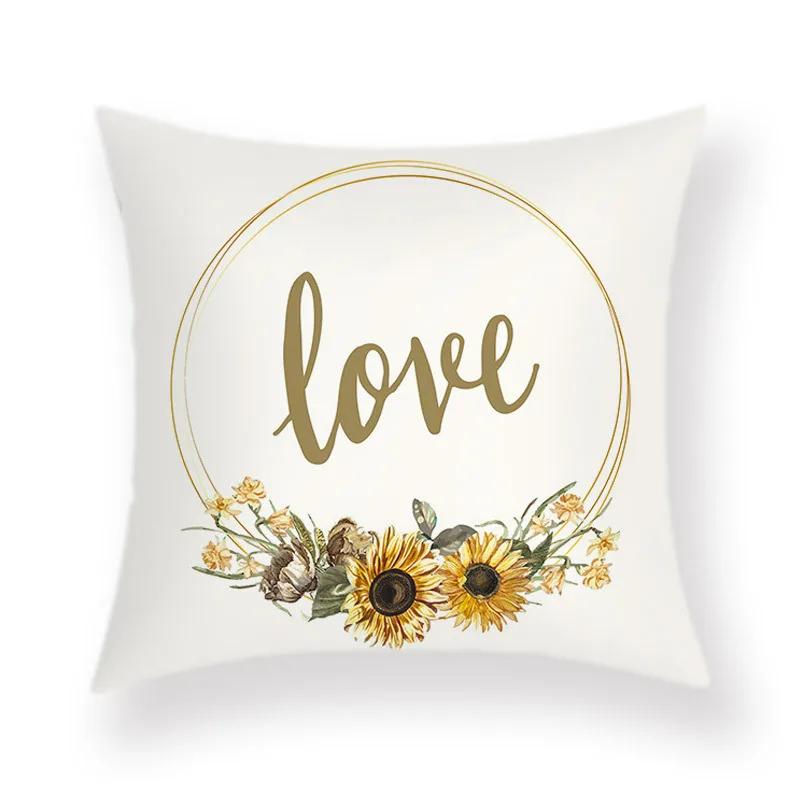 Boho Room Aesthetic Summer Green Pillowcase Cartoon Pineapple Decorative Pillow Bed Sofa Throw