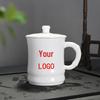 Chaxun Bamboo Joint Ceramic Insulated Teacup with Lid