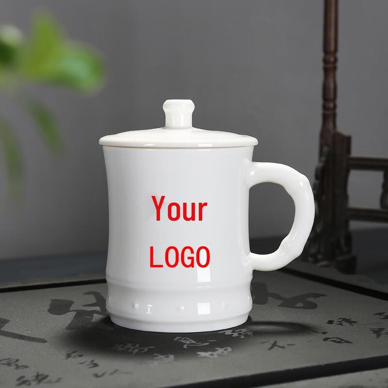 Chaxun Bamboo Joint Ceramic Insulated Teacup with Lid