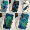 Чехол с изображением перьев павлина для Huawei P30 P20 P40 Lite Nova 5T 11i 8i 3i 9 10 SE 11 Pro Y90 Y70 Y61 Y60 Y91