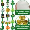 Whimsical Shamrock Irish Banner With Gold Coin Hat For Vibrant Decor Celebration