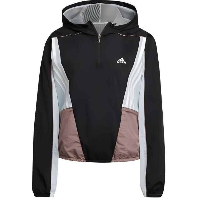 adidas Толстовки Женские Черные С Высоким Воротником Умеренные Прочие HZ9709
