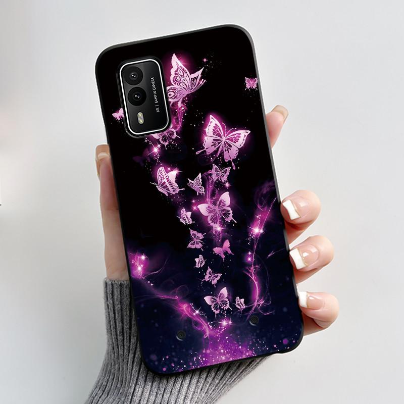 Печатный чехол для телефона Nokia XR21 Coque Capa Мягкий силиконовый черный корпус Чехол Милый Цветок Мультяшный Корпус Fundas