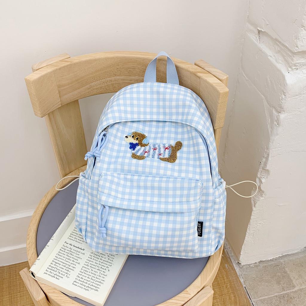 Double River Girl School Backpack With Nylon Material For Students And Casual Use