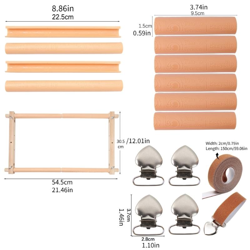 Портативная рама для вышивания с пластиковым и металлическим зажимом для ткани, регулируемый зажим для вышивания на раме для рукоделия
