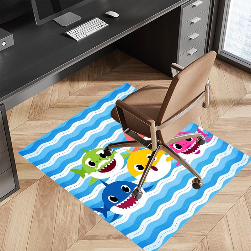 Baby Shark Printed Absorbent Washable Carpet, Non-Slip Bathroom Mats, Kitchen Rugs, Yoga Mat,Living Room Entrance, Camping Picnic Rugs