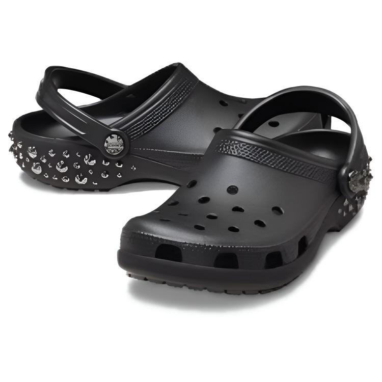 Crocs Ретро Удобные Клоги Женская Обувь Черный 211596-001