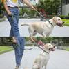 Pet Double Handle Dog Lead Reflective Dog Lead,Hands Free Dog Lead for Running Walking Training Hiking, Ideal for Medium To Large Dogs