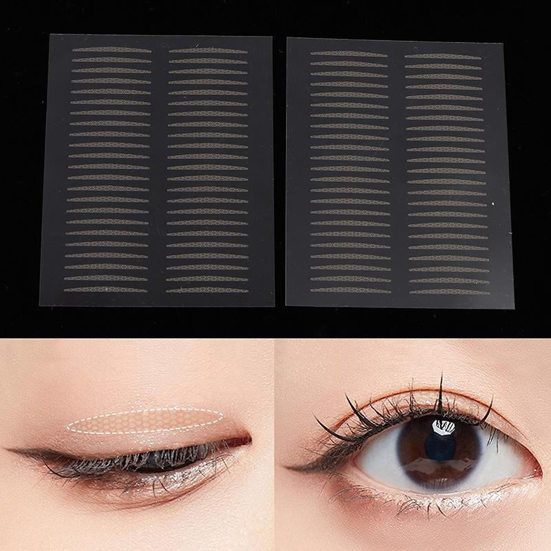 Невидимая двойная наклейка для век Кружевная полоска для подтяжки век Прозрачная марлевая сетчато-кружевная лента Самоклеящиеся наклейки Инструменты для подтяжки век