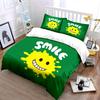Smiley Face Splash Design Bedding Duvet Cover Set Duvet Cover Pillowcases  (1*Duvet Cover 2*Pillowcases, without duvet insert)