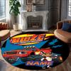 Customizable M-Monster Machines Round Non-Slip Carpet - Ideal for Garden, Picnic, Office, Perfect for Decoration, Suitable For All Seasons