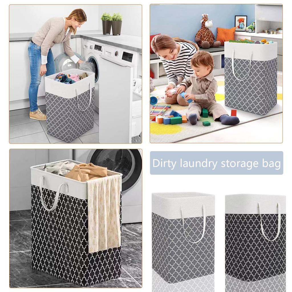 Folding Storage Basket Fabric Storage Bag Dirty Clothes Basket Wardrobe Storage Box Finishing Bag