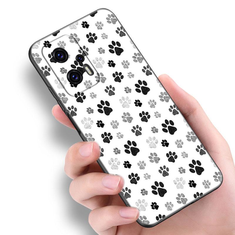 Dog Paw Best Friends Phone Case For Xiaomi POCO F2 F3 M2 M3 M4 X3 X4 Pro NFC F4 GT 5G F1 X2 C3 C31 C40 M5S Soft TPU Black Cover