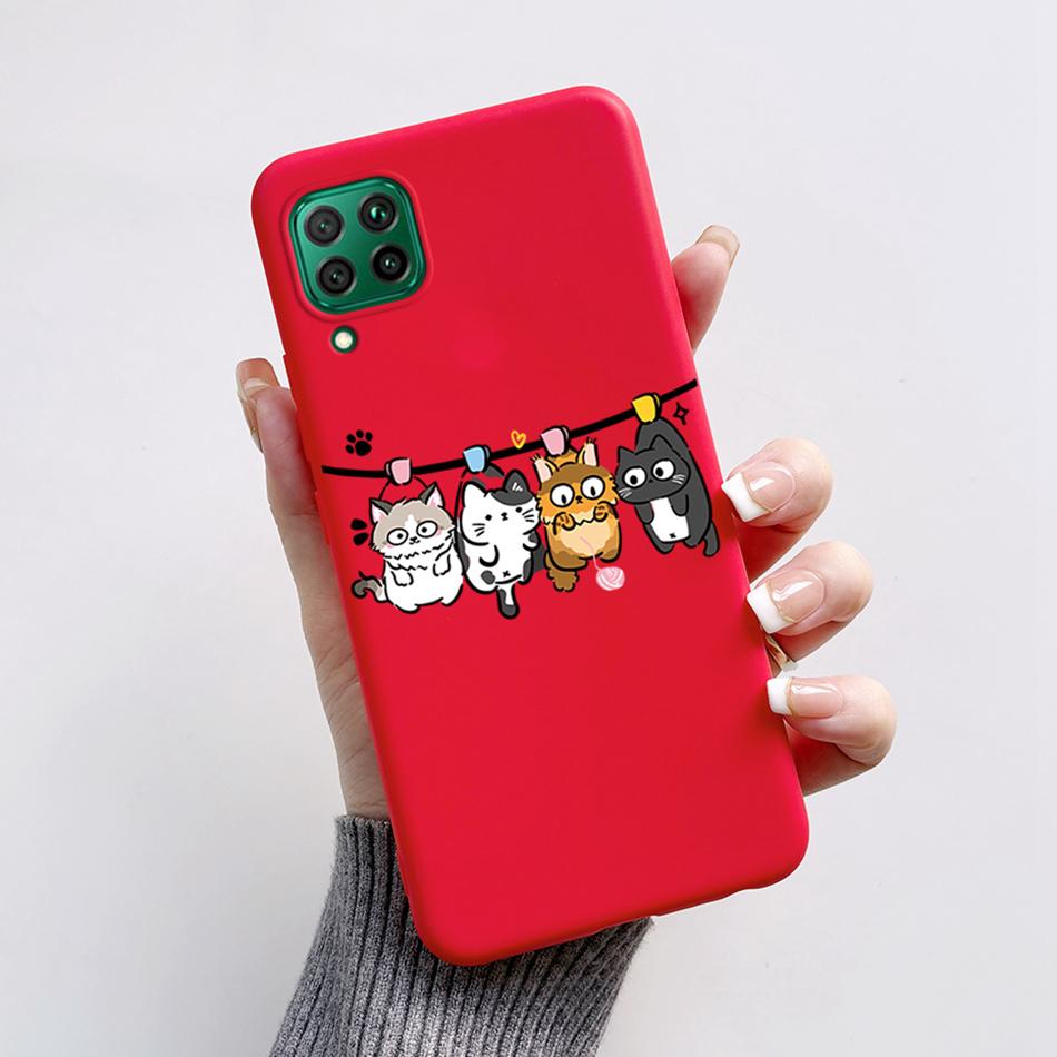 For Huawei P40 lite P40 Lite E Coque Silicone Soft Phone Cases Cover Cute Bear Frog For Hauwei P40lite P 40 lite E Fundas Bumper