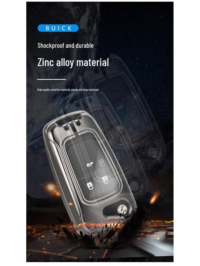 2021 Buick Key Cover for Excelle, Regal, Envision, LaCrosse, Verano – Men's High-Grade Shell Bag