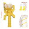 Paint Edger Roller Brush Paint Edger Roller Brush with Extra Replacement Roller Brush Wall Painting Brush Interior Paint Trimmer