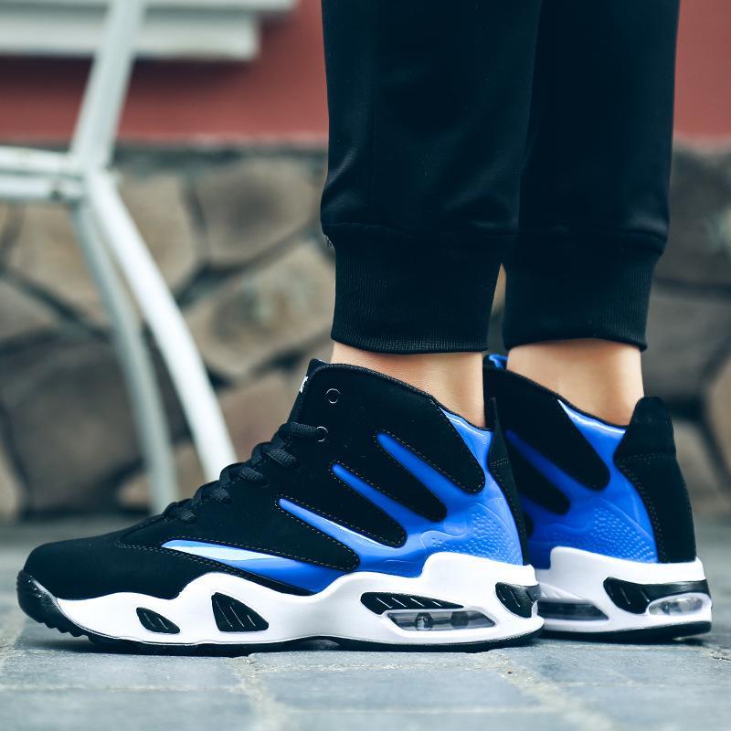 Мужские кроссовки' Новые корейские модные мужские кроссовки Four Seasons Sports Leather Mens Trainers