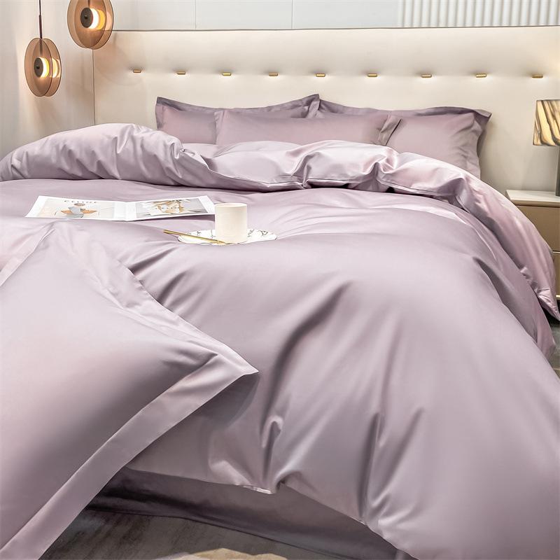 High-end Class A Maternal and Infant Grade Xinjiang Long-staple Cotton 4pcs Set, Pure Cotton Bed Sheet, Cotton Quilt Cover, Bed Hat 3pcs Set