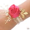 1PC Bracelet Accessorie Bride Wrist Flower Pearl Hand Flowers Romantic Wedding Elegant Bridesmaids