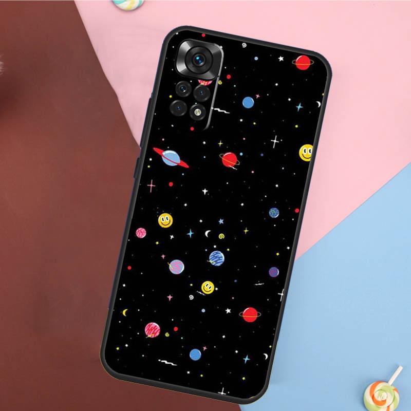 Черно-белый Космический Астронавт Луна Чехол Для Xiaomi Redmi Note 13 Pro 14 12 11 9 10 9S 10S 11S 12S Redmi 14C 10C 12C 13C Чехол