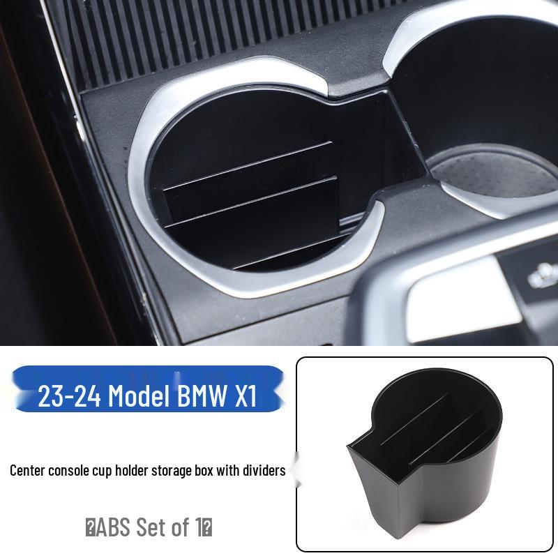 23-24 BMW X1/iX1 Center Console Storage Tray with Phone Holder