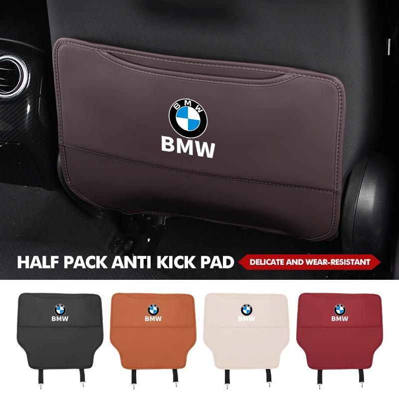 Leather Car Seat Back Protector Pad Anti Kick Mat Storage Pocket Interior Accessories For BMW X3 X5 M5 M3 E46 E90 E60 F10 E39 TE8